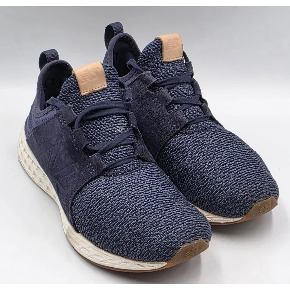 New Balance Cruz WCRUZON Women 7.5 Navy White Gum Fresh‎ Foam Sneakers